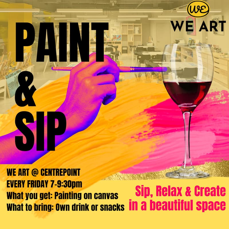 Cover Image for Paint & Sip at WE ART (Centrepoint)