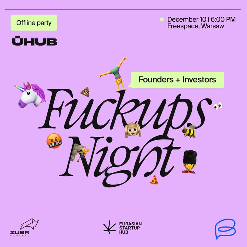 Cover Image for FuckUPs Night meetup in Warsaw