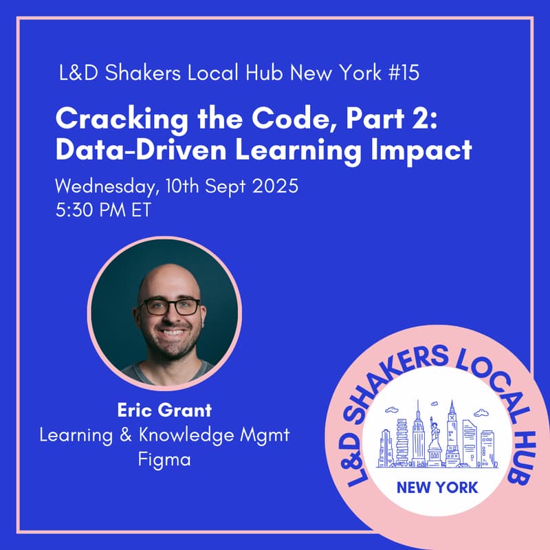 Cover Image for NYC Meet Up # 15 - Cracking the Code, Part 2: Data-Driven Learning Impact