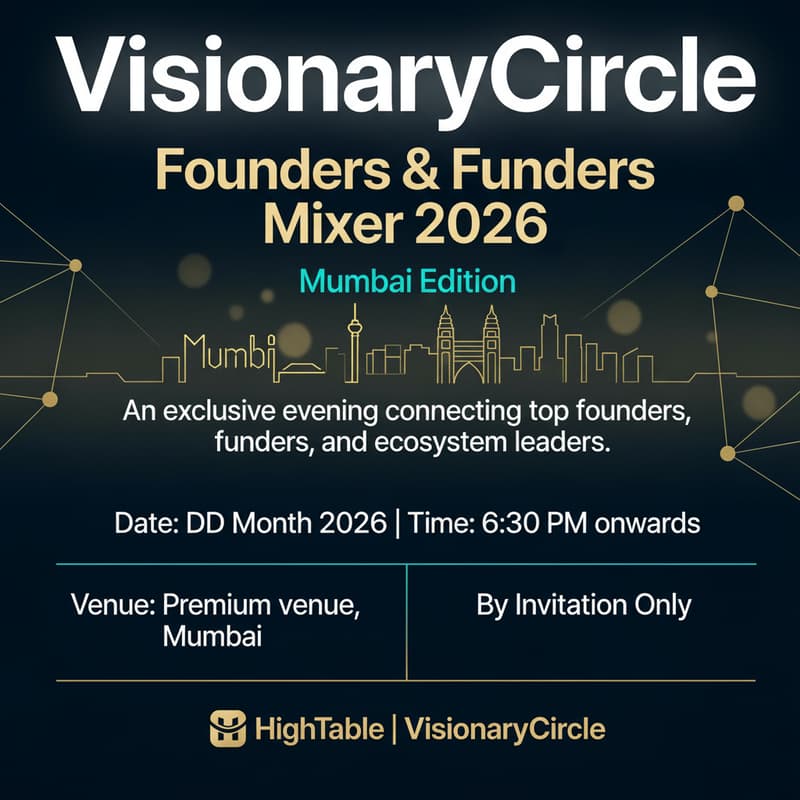 Cover Image for VisionaryCircle - Founders & Funders Mixer 2025 | MUMBAI