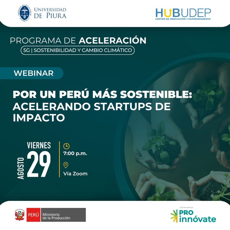 Cover Image for Webinar | Por un Perú más Sostenible: Acelerando startups de impacto