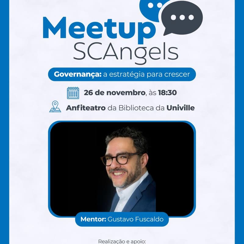 Imagem de capa para Meetup SCAngels: Governança - a estratégia para crescer
