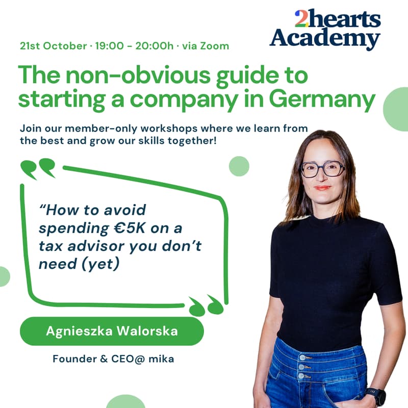 Cover Image for 2hearts Academy: The non-obvious guide to starting a company in Germany