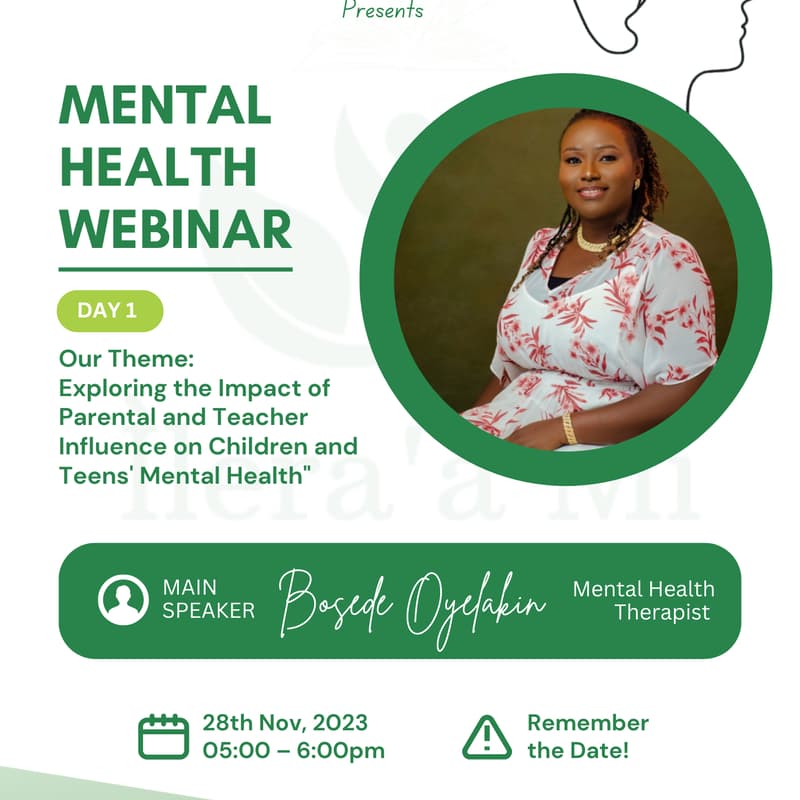 Cover Image for Ìlera'a Mi Mental Health Webinar (Day 1)