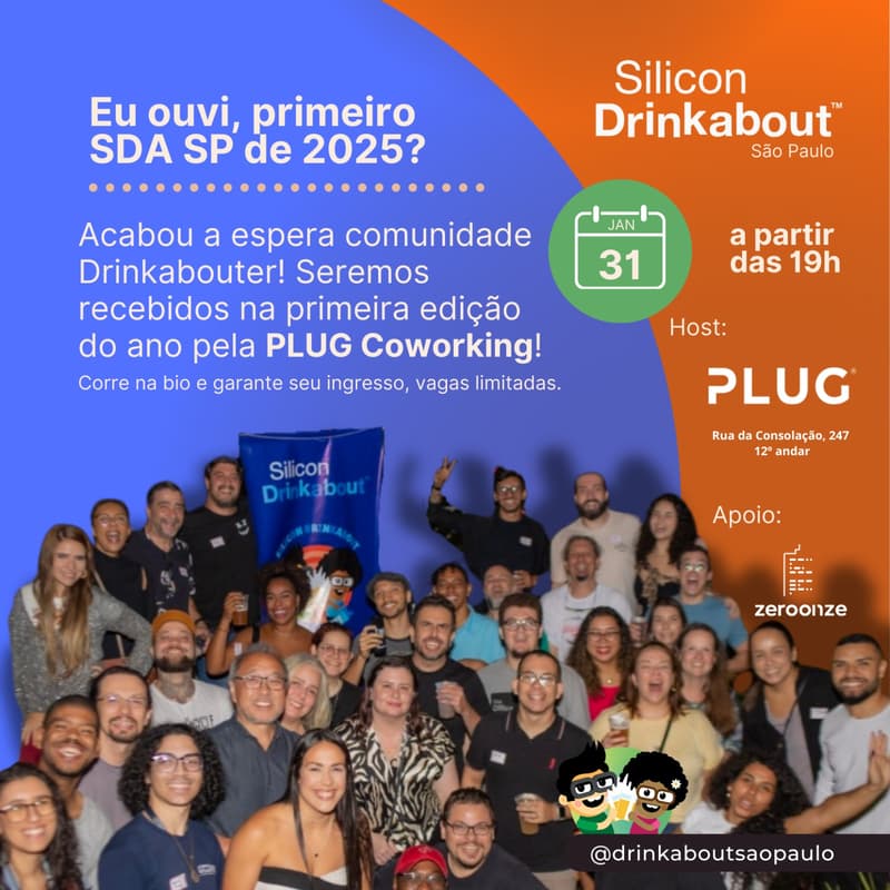 Cover Image for Silicon Drinkabout SP na PLUG Coworking