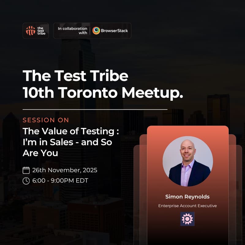 Cover Image for The Value of Testing: “I’m in Sales and So Are You.” | Toronto Meetup