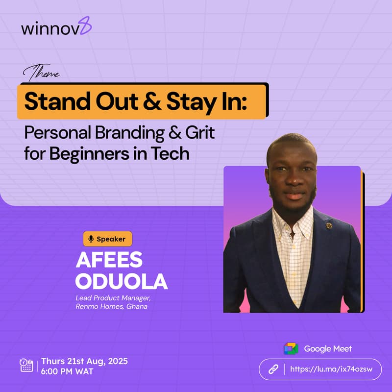 Cover Image for Stand out & Stay in: Personal Branding and Grit for Beginners in Tech.
