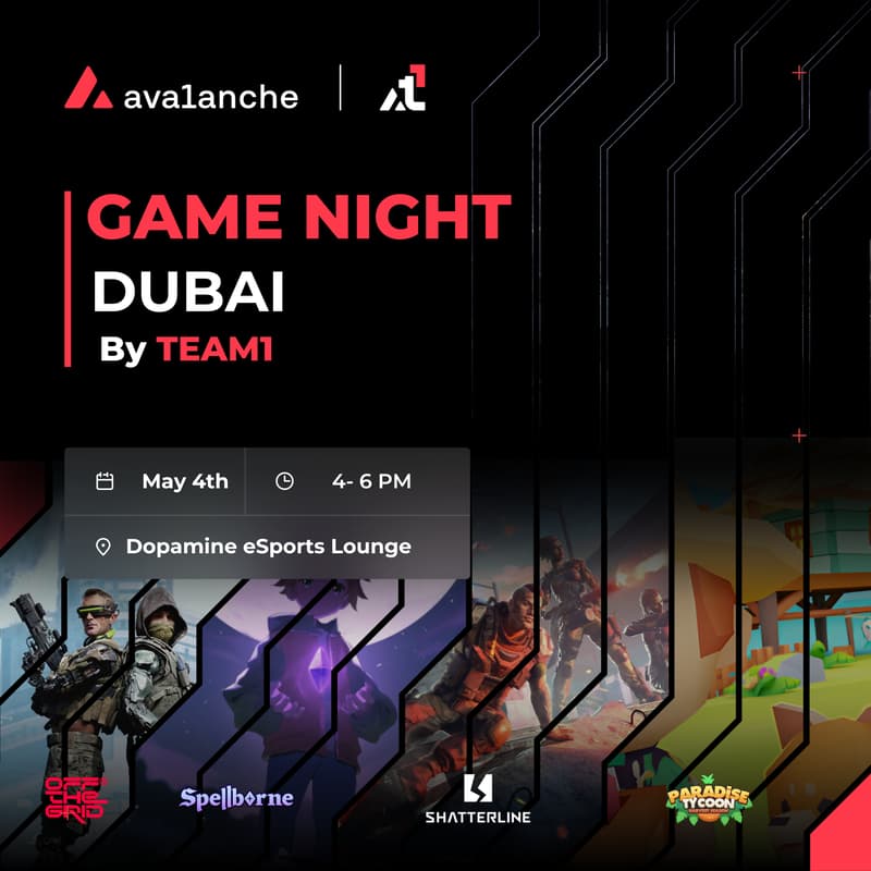 Cover Image for Avax Gaming Night Dubai
