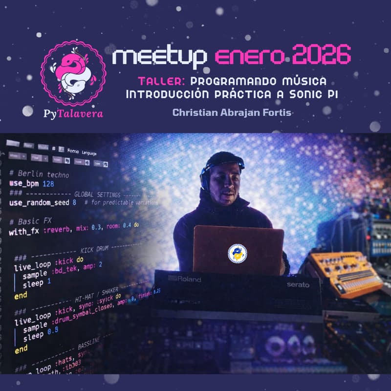 Cover Image for Meetup Enero Python Puebla