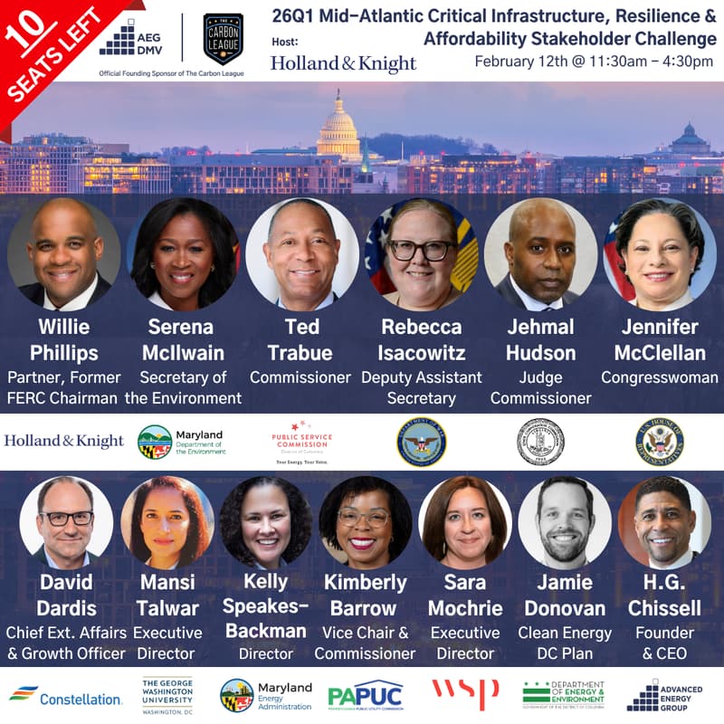 Cover Image for AEG Mid-Atlantic 26Q1 Critical Infrastructure, Resilience & Affordability Stakeholder Challenge