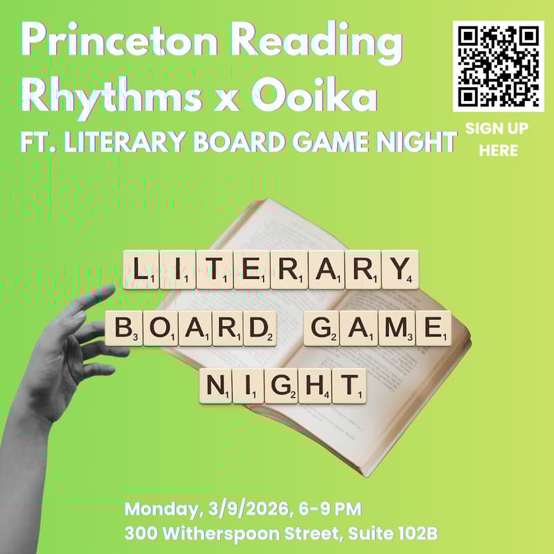 Cover Image for Reading Rhythms Princeton x Literary Board Game Night