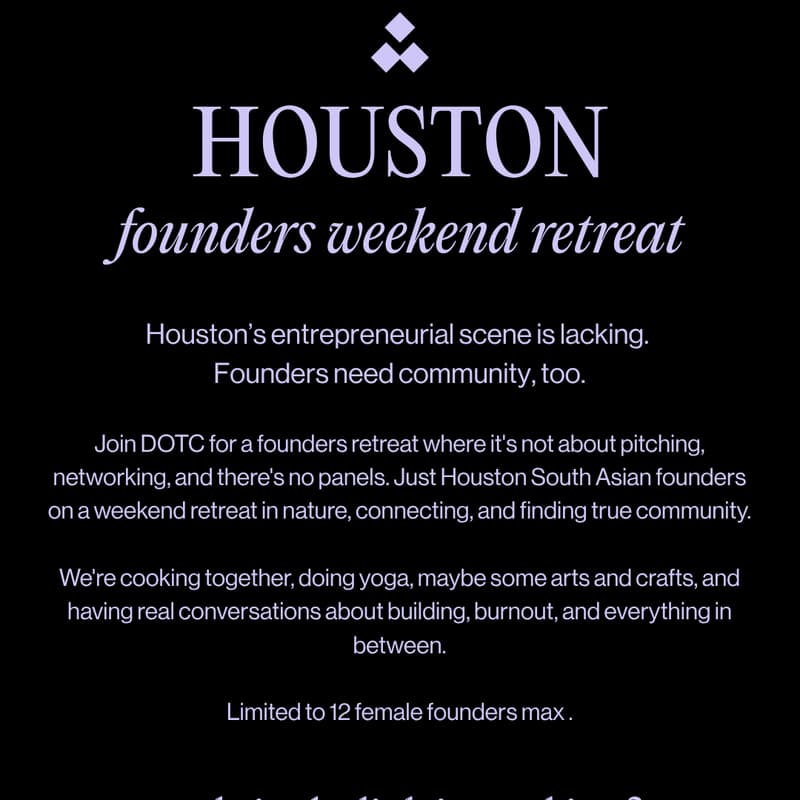Cover Image for DOTC Houston Founders Weekend Retreat