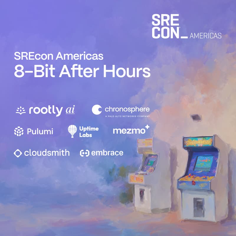 Cover Image for SREcon Americas After-Hours w/ Rootly AI, Mezmo, Cloudsmith, Embrace, Pulumi, Uptime Labs, & Chronosphere, A Palo Alto Networks Company