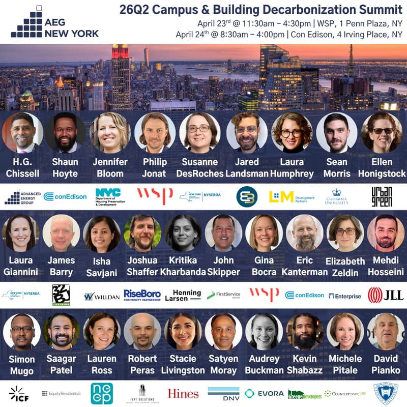 Cover Image for AEG New York 26Q2 Campus & Building Decarbonization Summit