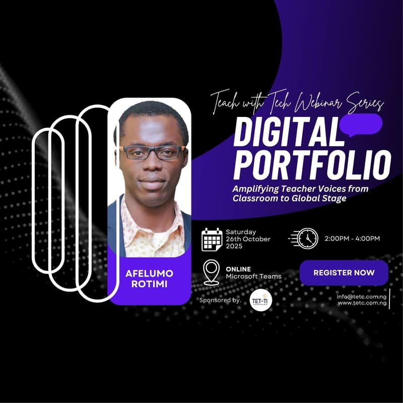 Cover Image for 🌍 Webinar: Digital Portfolio – Amplifying Teacher Voices from Classroom to Global Stage ✨