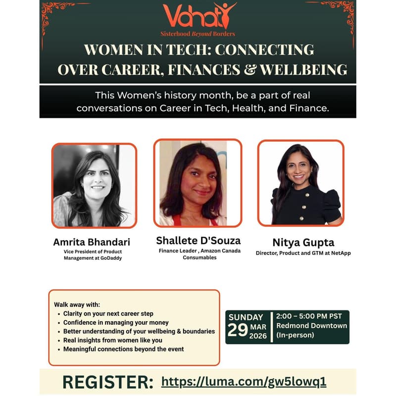 Cover Image for Women in Tech: Connecting over Career, Finances, and Wellbeing ✨