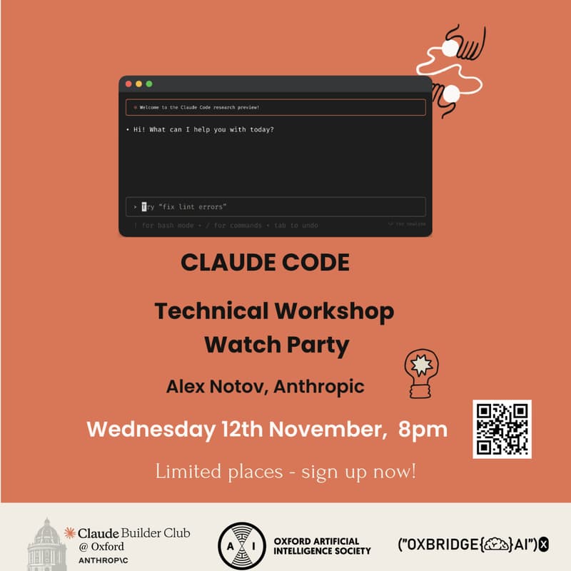 Cover Image for Claude Code Technical Workshop Watch Party