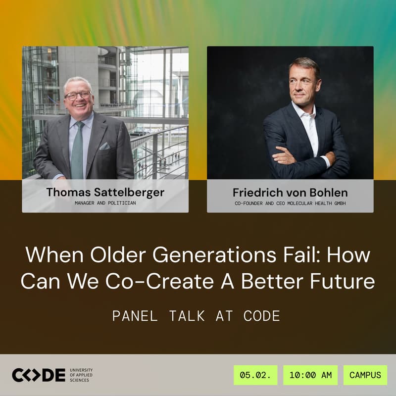Cover Image for When Older Generations fail: how can we co-create a better future | Panel Talk at CODE