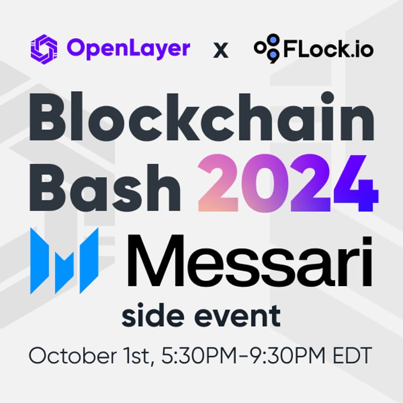 Cover Image for Blockchain AI Bash 2024 Messari side event