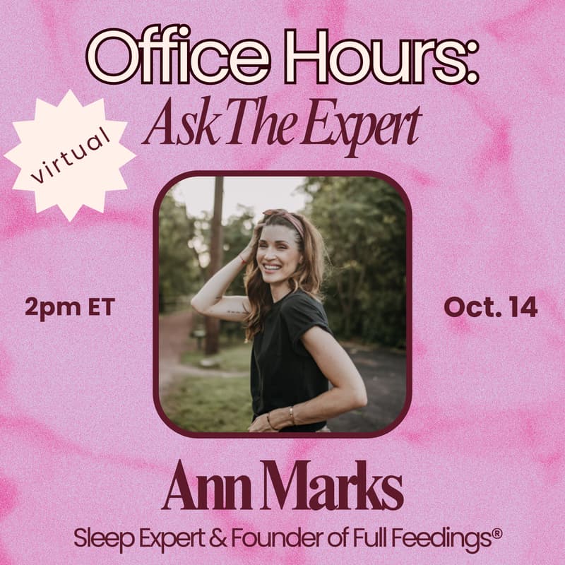 Cover Image for VIRTUAL: Expert Office Hours: Feeding for Sleep: The Secret to Rested Babies (and Moms)