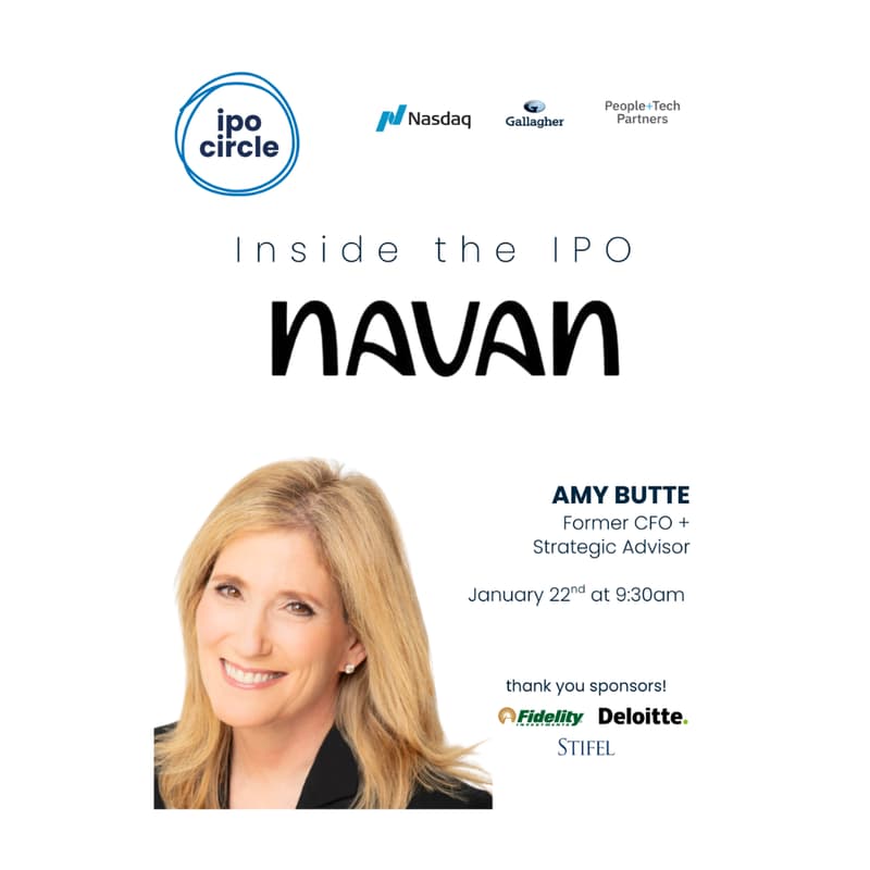 Cover Image for Road to IPO (Session Four) - Stories from Navan's IPO