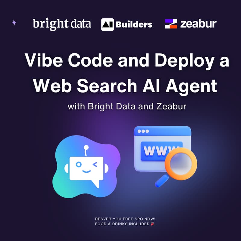 Cover Image for Vibe Code and Deploy a Web Search AI Agent: AI Agent Workshop