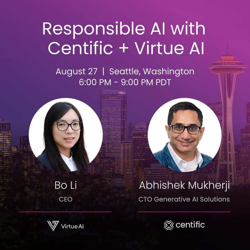 Cover Image for Responsible AI with Centific + Virtue AI (Seattle)