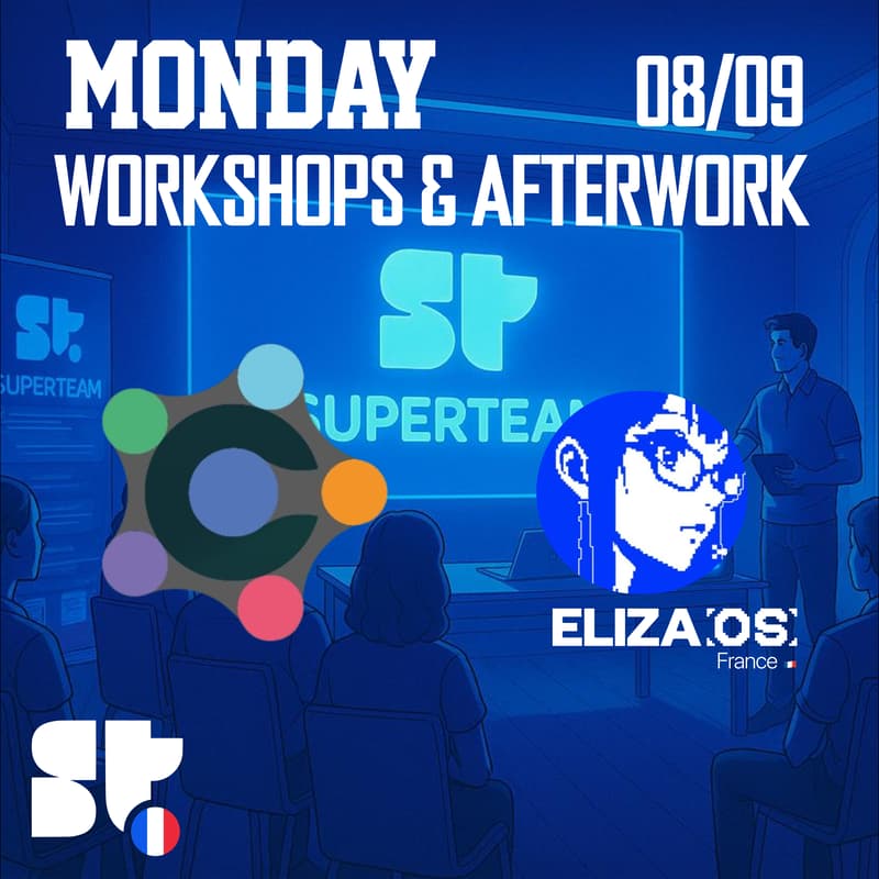 Cover Image for The Bakery - Workshops & Afterwork: Tools and libraries to build on Solana by Codigo & Build an AI Agent from 0 with ElizaOS.