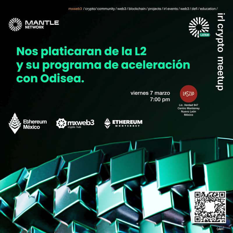 Cover Image for Mantle Meetup: Monterrey with ETHMonterrey and mxweb3