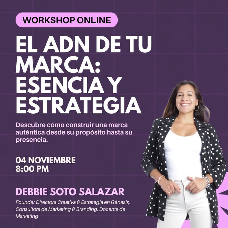 Cover Image for Workshop Online El ADN de Tu Marca: Esencia Y Estrategia