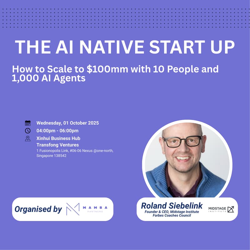 Cover Image for The AI Native Start Up: How to Scale to $100mm with 10 People and 1,000 AI Agents