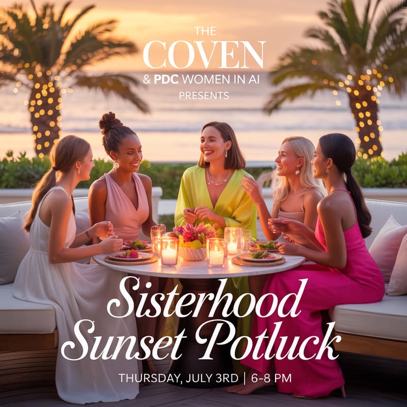 Cover Image for 🌙 The Coven & PDC Women in AI Presents: Sisterhood Potluck | Playa Del Carmen