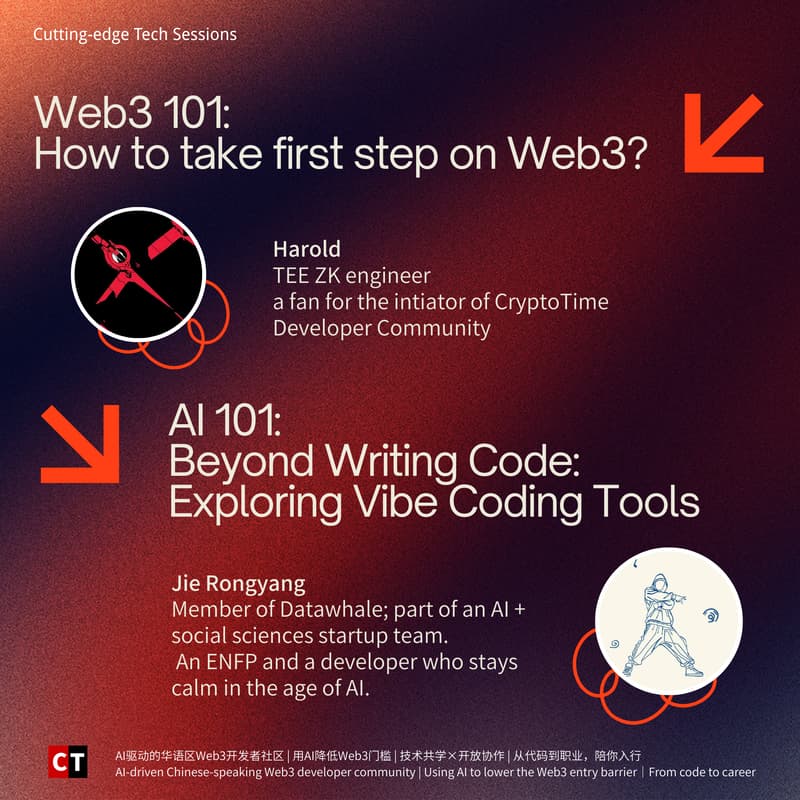Cover Image for How to take first step on Web3? Beyond writing code - AI + Web3 case study #Dec