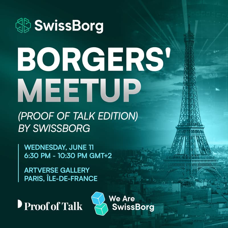 Cover Image for Borgers' MeetUp (🇫🇷 Proof Of Talk Edition) by SwissBorg
