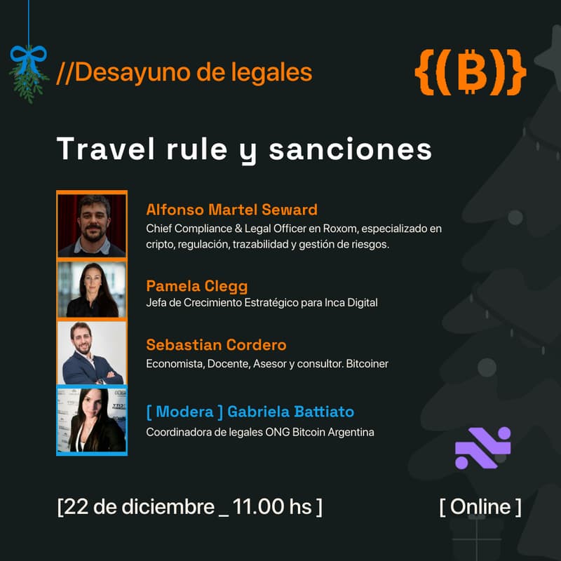 Cover Image for ☕️ ⚖️🌲Desayuno de Legales | Travel Rule y sanciones