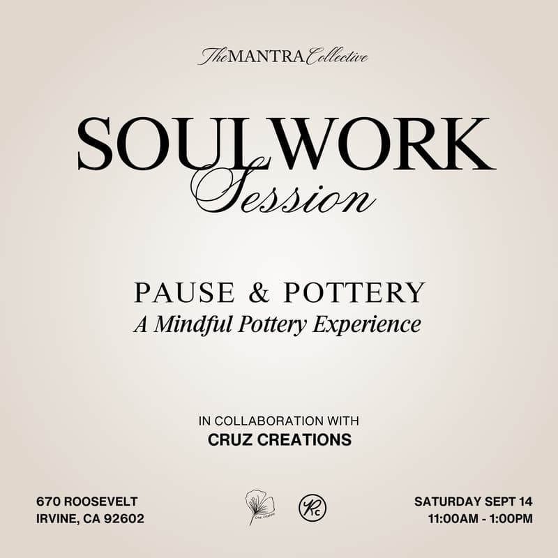 Cover Image for Soulwork Session | Pause & Pottery: Pottery Workshop 9/14