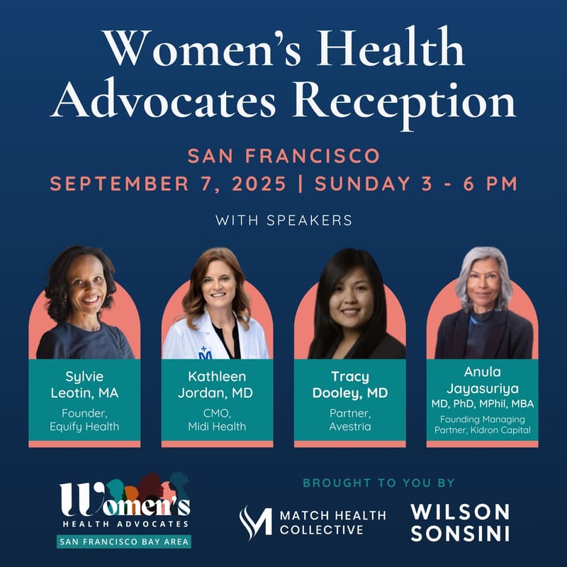 Cover Image for Women's Health Advocates Bay Area Reception & Fundraiser