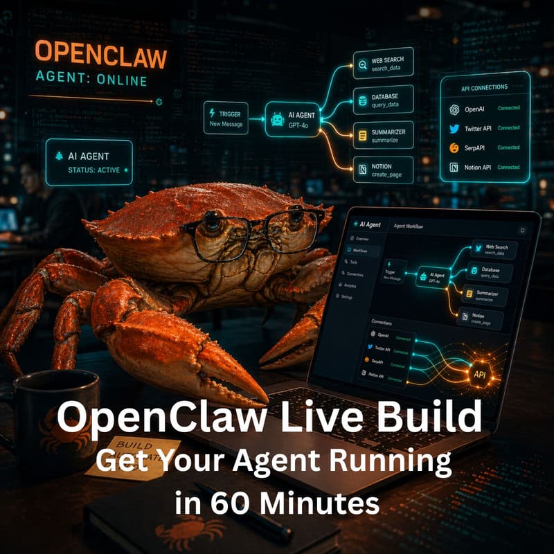 Cover Image for Get Your OpenClaw Agent Running (Live)