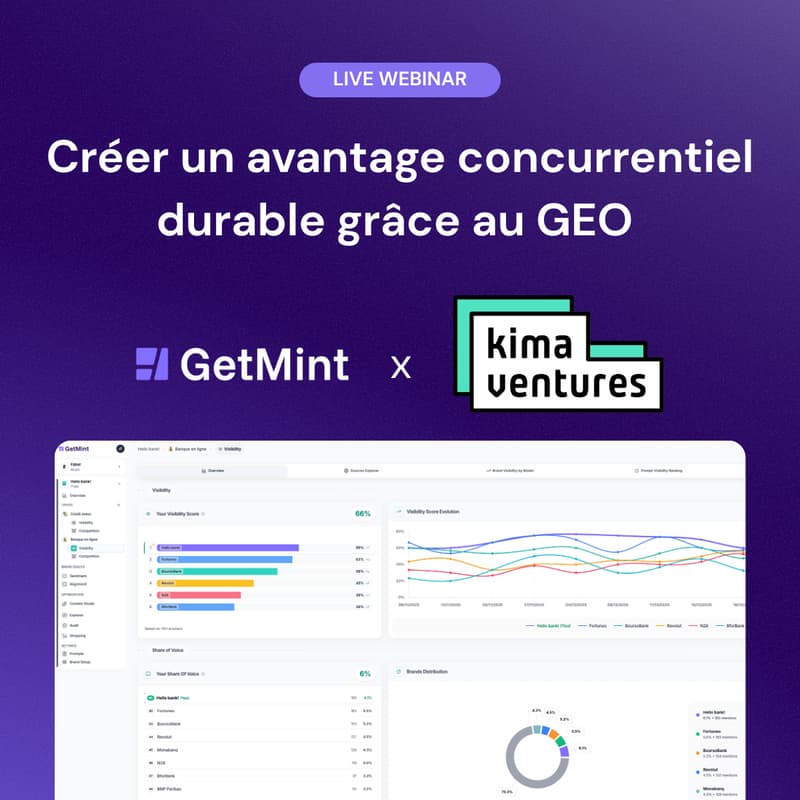Cover Image for Kima x GetMint : Créer un avantage concurrentiel durable grâce au GEO et à l’AI Search