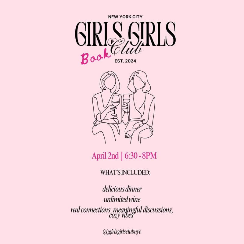 Cover Image for Girls Girls Book Club - Wine & Words For NONE OF THIS IS TRUE by Lisa Jewell