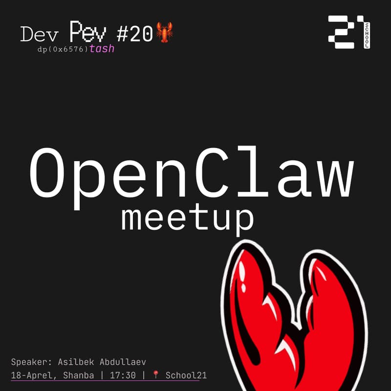 Cover Image for DevPev meetup #20 — OpenClaw