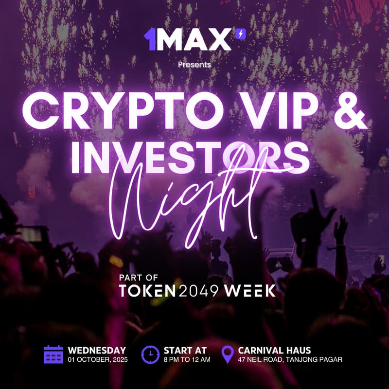 Cover Image for 1MAX VIP Cocktail Night - Private Exclusive for Crypto Degens & Investors.