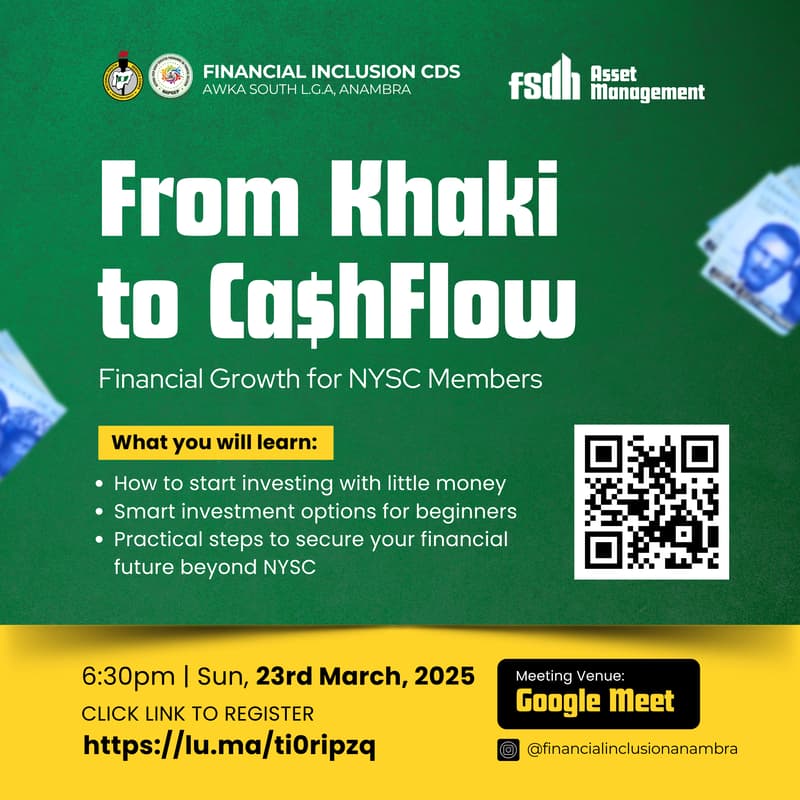 Cover Image for From Khaki To CashFlow: Financial Growth For NYSC Members