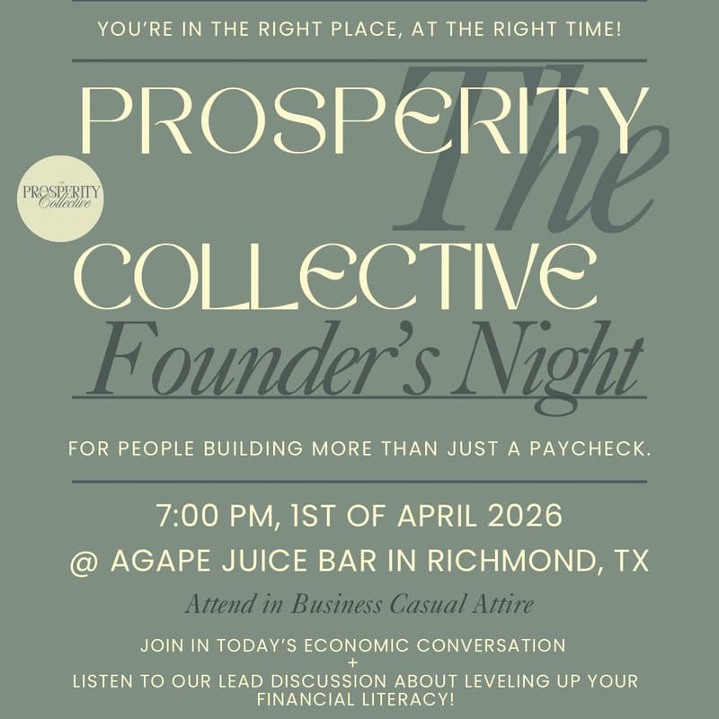 Cover Image for The Prosperity Collective’s Founder’s Night
