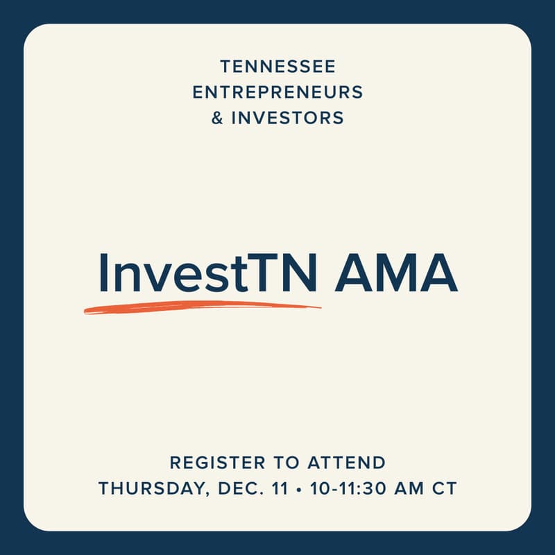 Cover Image for InvestTN AMA December 2025