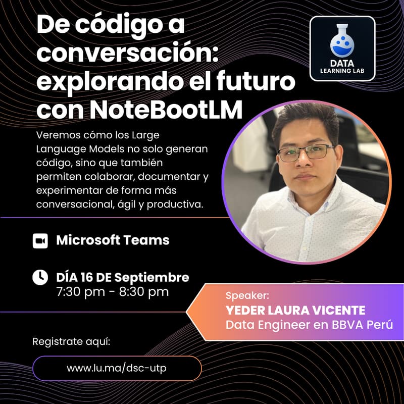 Cover Image for De código a conversación: explorando el futuro con NoteBootLM