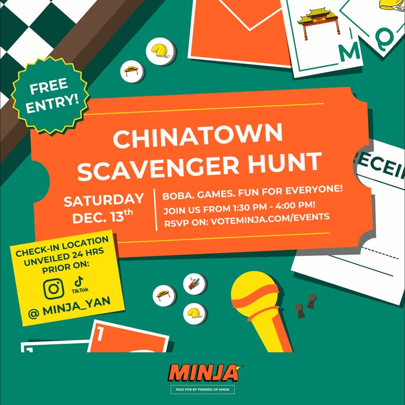 Cover Image for Chinatown Scavenger Hunt (Check-In Location Will Be Unveiled 24 Hours Prior on Social Media)