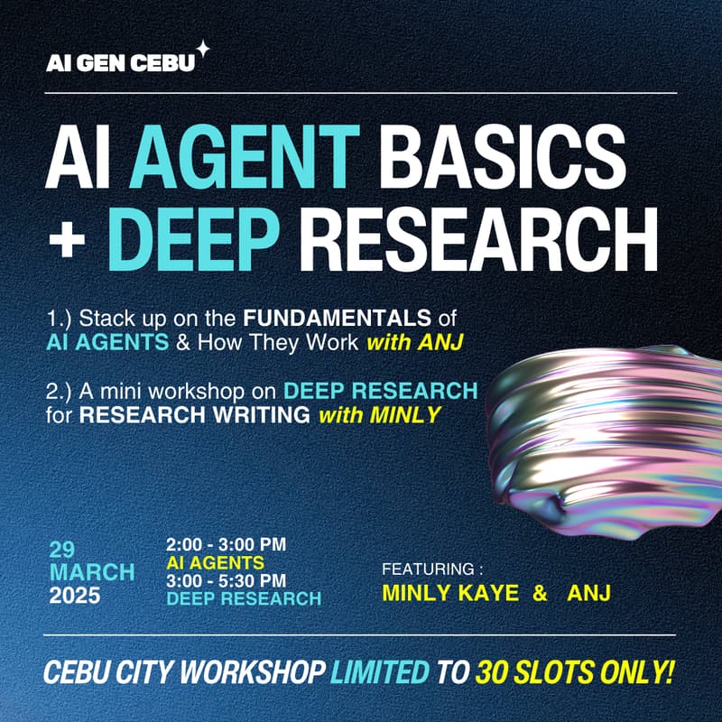 Cover Image for AI AGENTS Basics  + [ Deep Research WORKSHOP ]