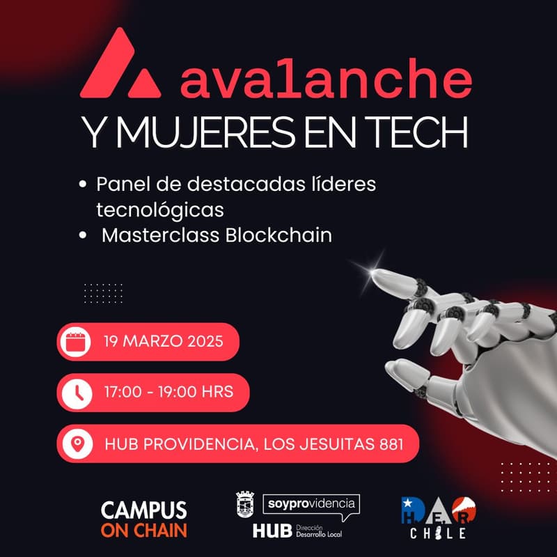 Cover Image for Avalanche & Mujeres en Tech