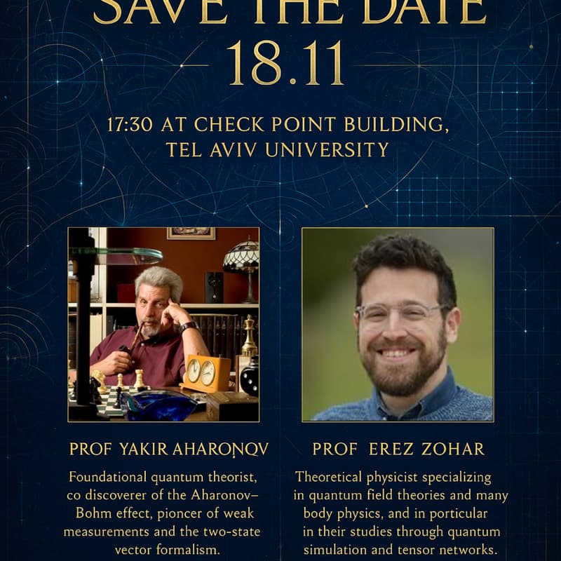 Cover Image for Year Opening Conference of the Quantum Technologies and Science Community at Tel Aviv University